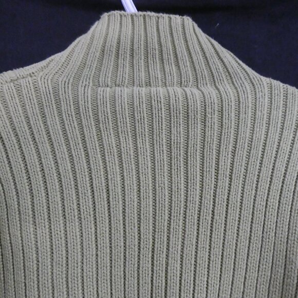 DKNY JEANS | xs - extra small | Ribbed Turtleneck Sweater With Bold DKNY Front - Picture 10 of 14
